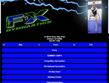 Tablet Screenshot of fxgymnastics.com